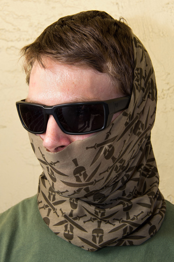 Milspec Monkey MSM SPARTAN Multi Wrap Head Gear - DARK OD GREEN - Subdued