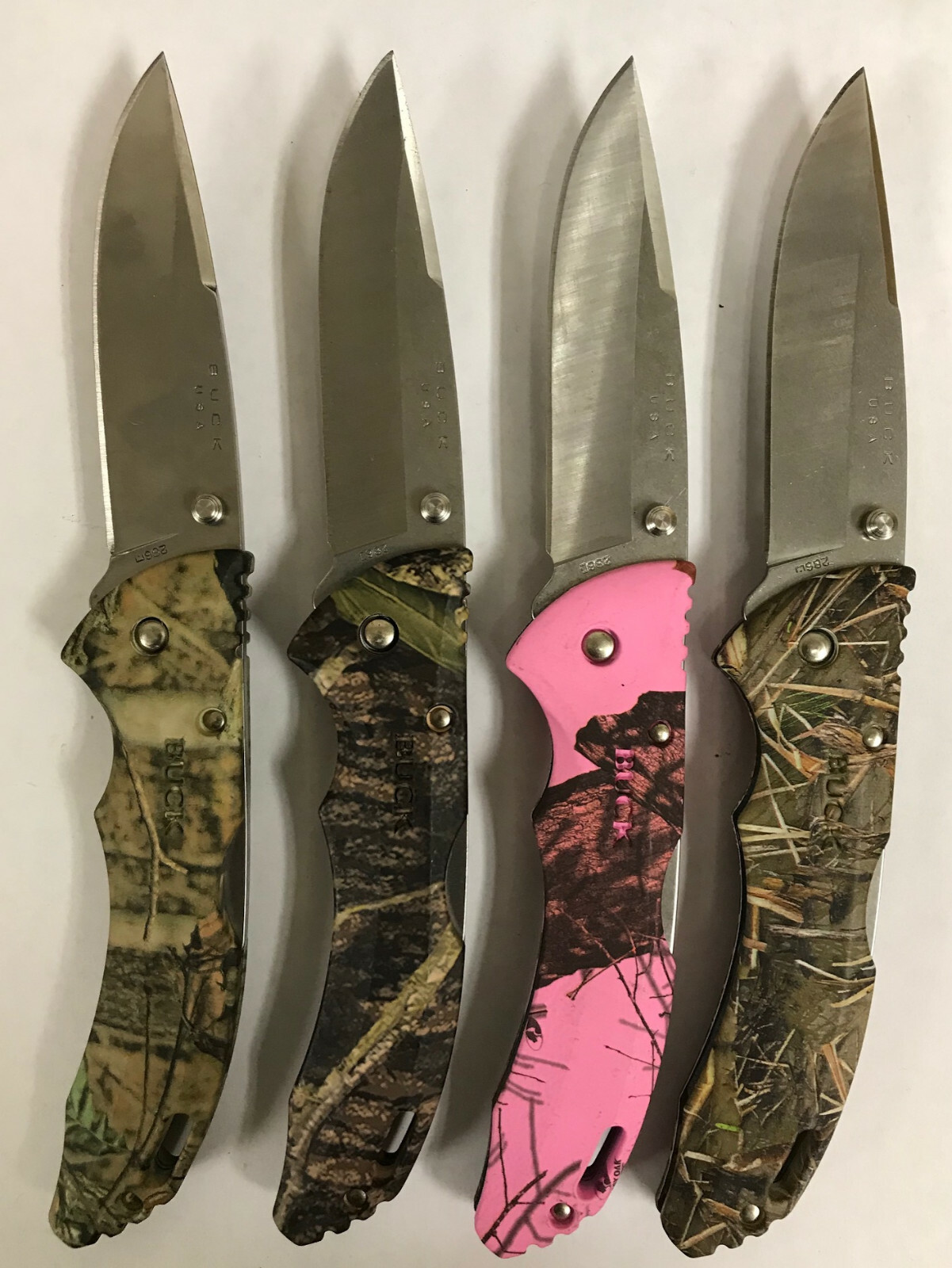 Buck Knives BHW BANTAM Folding Knife Muddy Water, Mossy Oak Pink Blaze 286