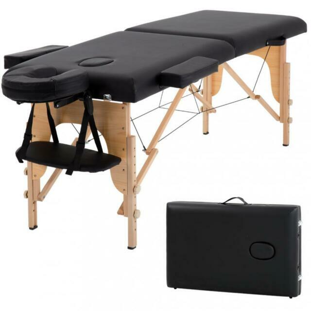 New Massage Table Massage Bed Spa Bed 73" Long Portable 2 folding W/ Carry Case