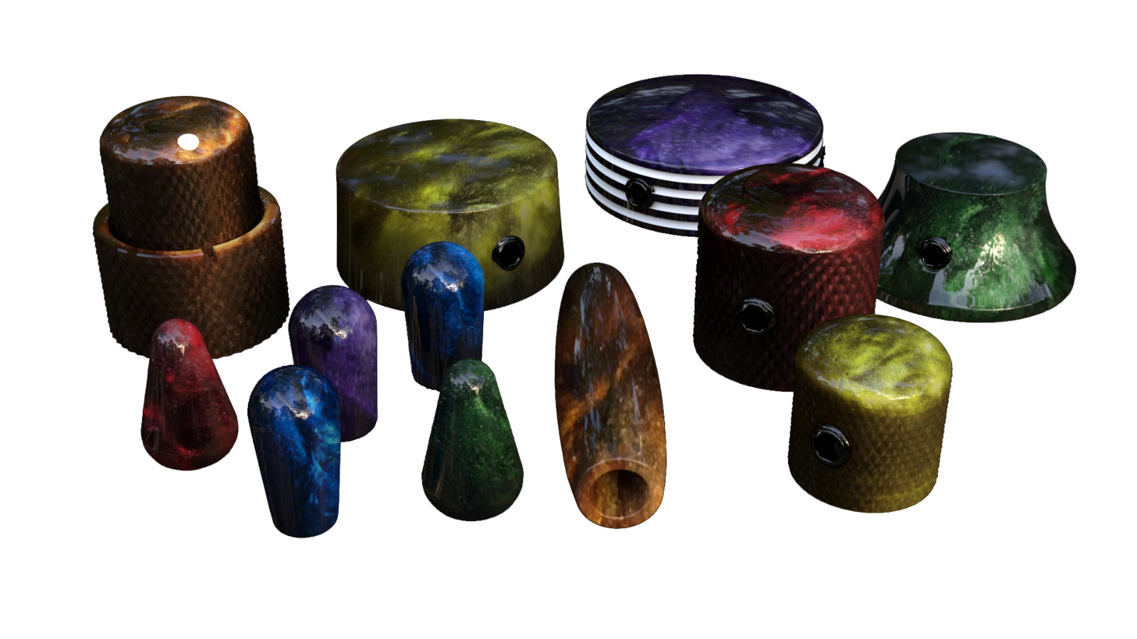 Xentric Guitars - AUTUMN PEARL Series Resin Guitar Knobs & Switch Caps