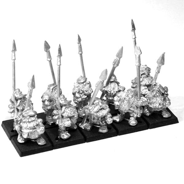 Imperial Dwarf Spearmen Detachment X10 28mm Metal Unpainted