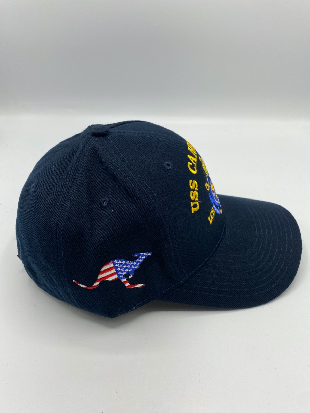 The Corps USS Canberra LCS 30 Logo Blue Baseball Cap Hat One Size