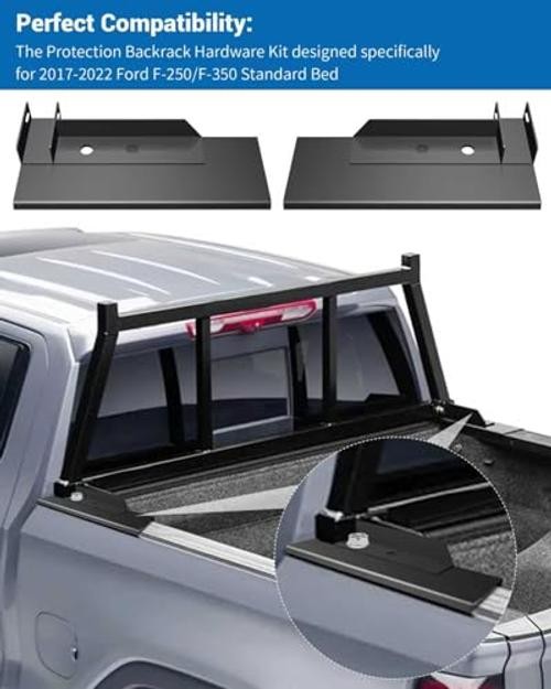 30221 Heavy-Duty Protection Backrack Hardware Kit, No-Drill Installation |