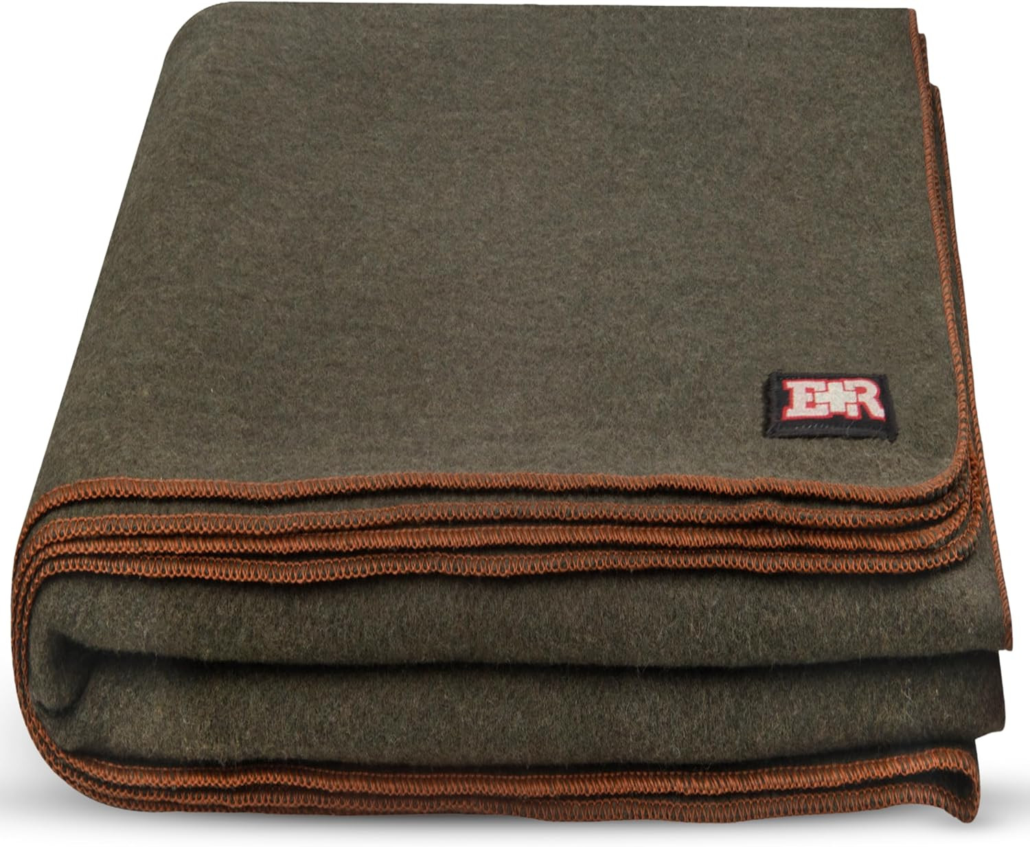 Ever Ready First Aid Military Wool Blanket - 95% Wool, Washable, Perfect for Out