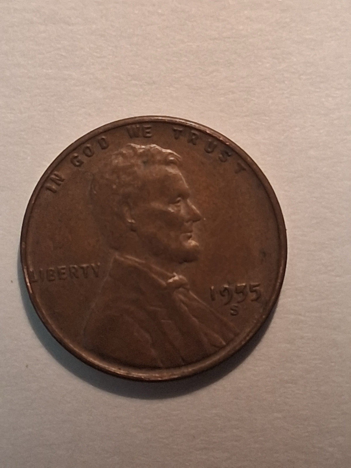 1955 S Lincoln Wheat Penny San Francisco Mint Uncertified Circulated