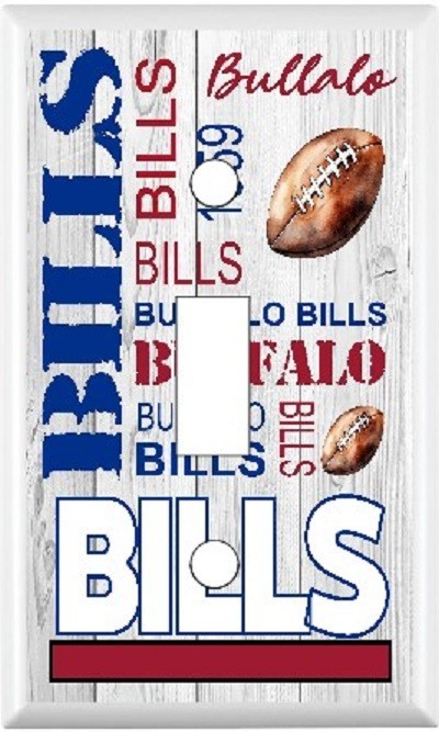 Buffalo Bills Standard Light Switch Cover NFL bedroom man cave office