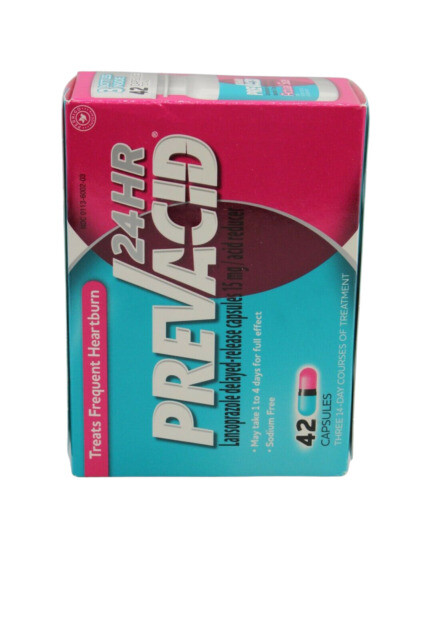 Prevacid 24 Hour Acid Reducer, 15 mg, 42 Capsules, Exp.2026+