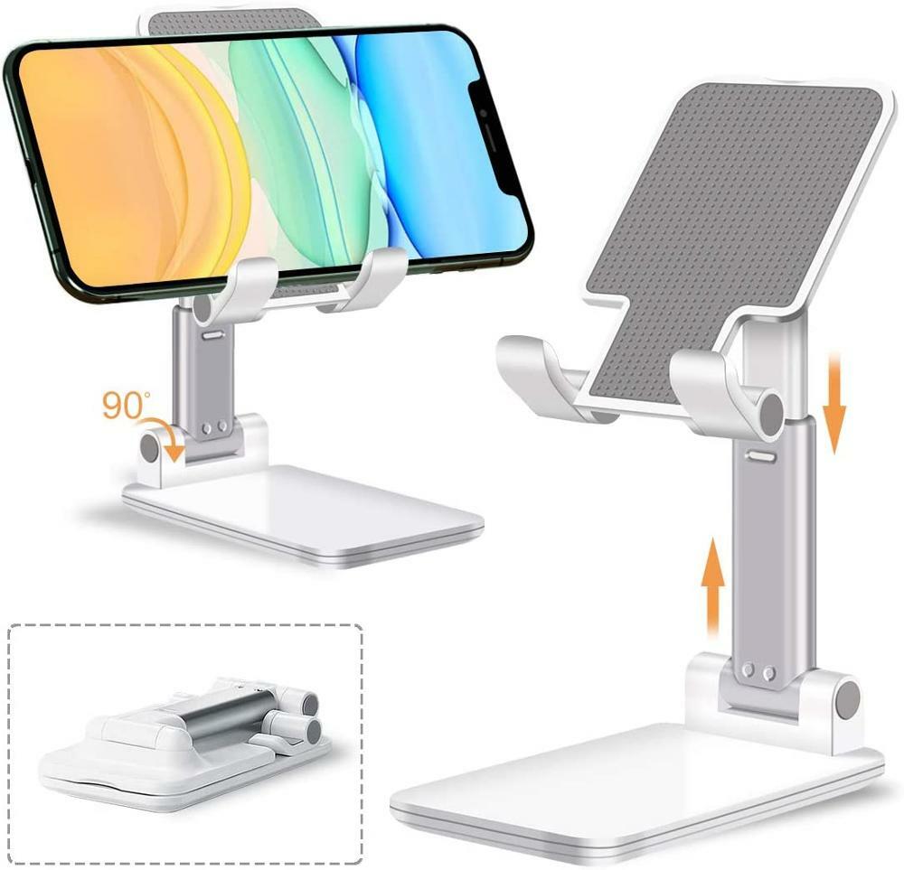 Adjustable Phone Tablet Desktop Stand Desk Holder Mount Cradle For iPhone iPad