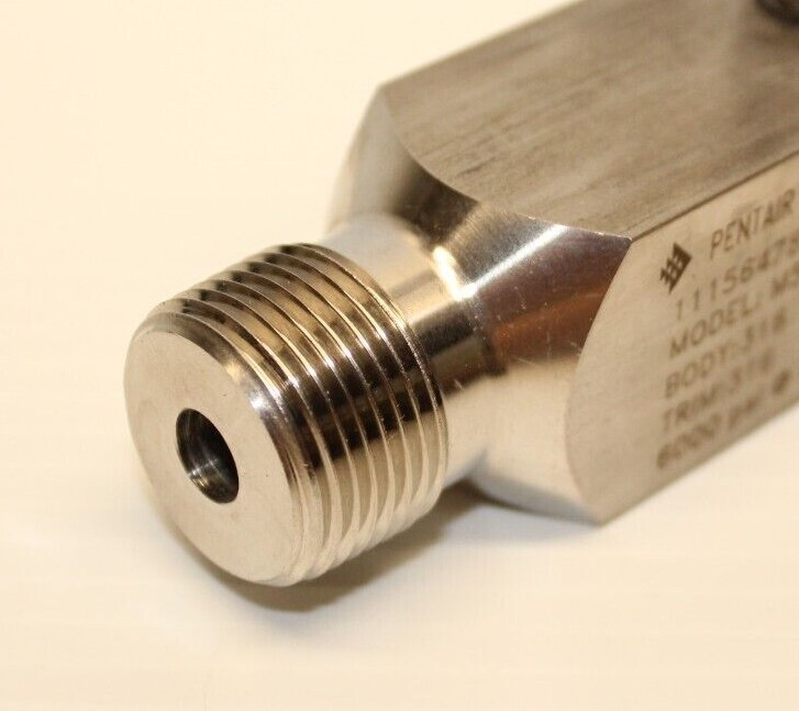 👀 NEW ✨ ANDERSON GREENWOOD M5VDS46 NEEDLE VALVE 3/4" x 1/2" 6000PSI 316 SS