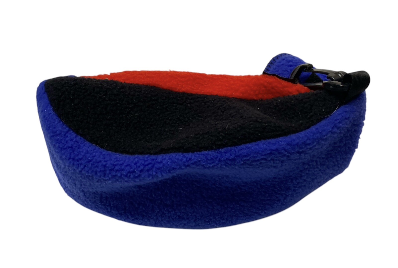 Vtg REI Ski Snowboard Goggle Fleece Blue Red Black w/ Side Clip