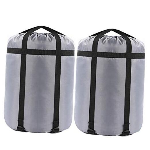 Compression Stuff Sack, 24L/36L/46L Sleeping Bags Storage Stuff Grey 36L 2-PACK