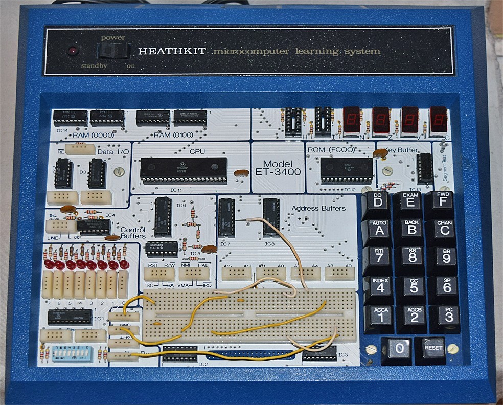 -Huge- 1970's -HEATHKIT ET-3400- Microprocessor Computer Learning System Group