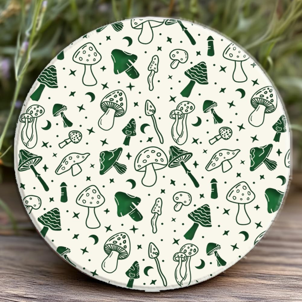 4 Pcs 4 Styles Wildflowers Polymer Clay Texture Sheets Mushrooms Silicone Tex...