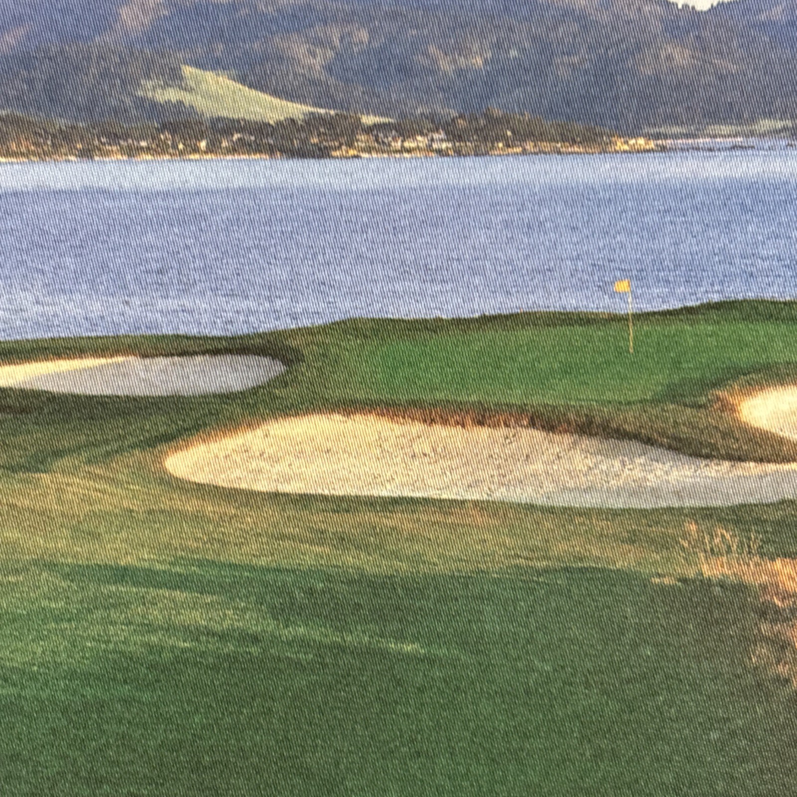 Letter & Print For USGA Members 7th Hole Pebble Beach 2010 US Open 10.5” x 5.5”