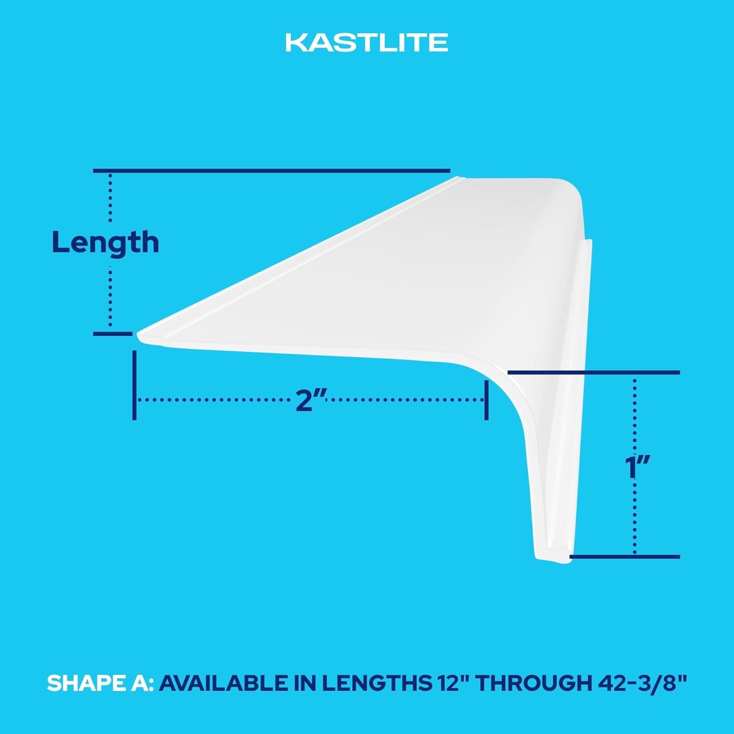 KastLite Curved Under Cabinet Light Cover Replacement | Lens Diffuser | 21”L