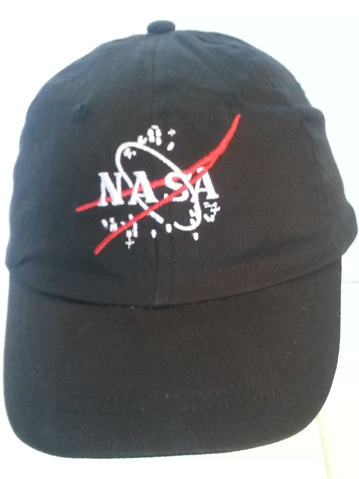 NASA Black Ball Cap Hat / For Kids Adjustable Size 56cm