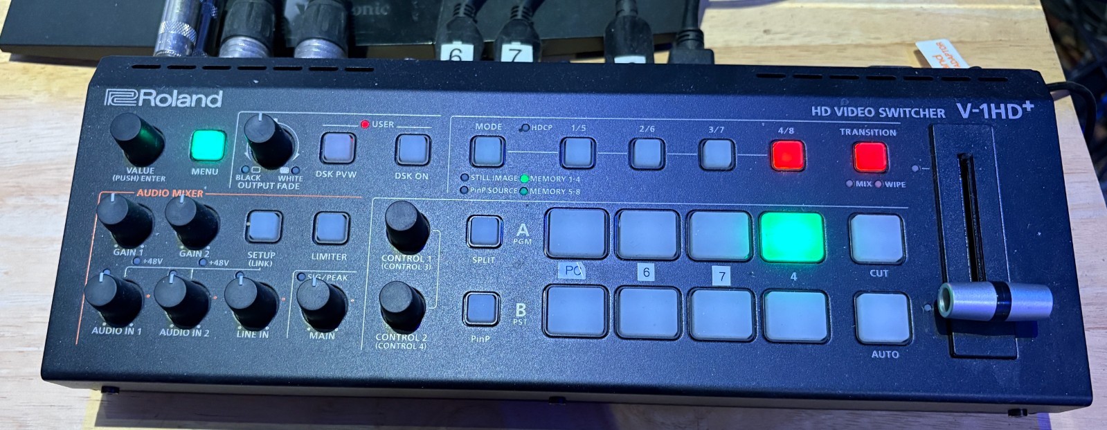 Roland V-1HD+ HD Video Switcher with AC Adapter