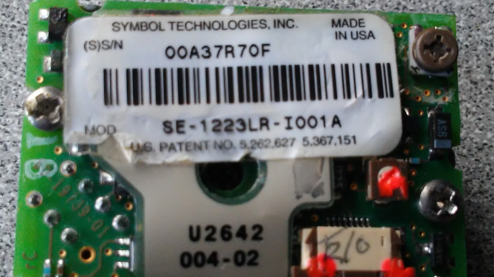Zebra Symbol SE-1223LR-I001A Long Range Laser Scanner Engine