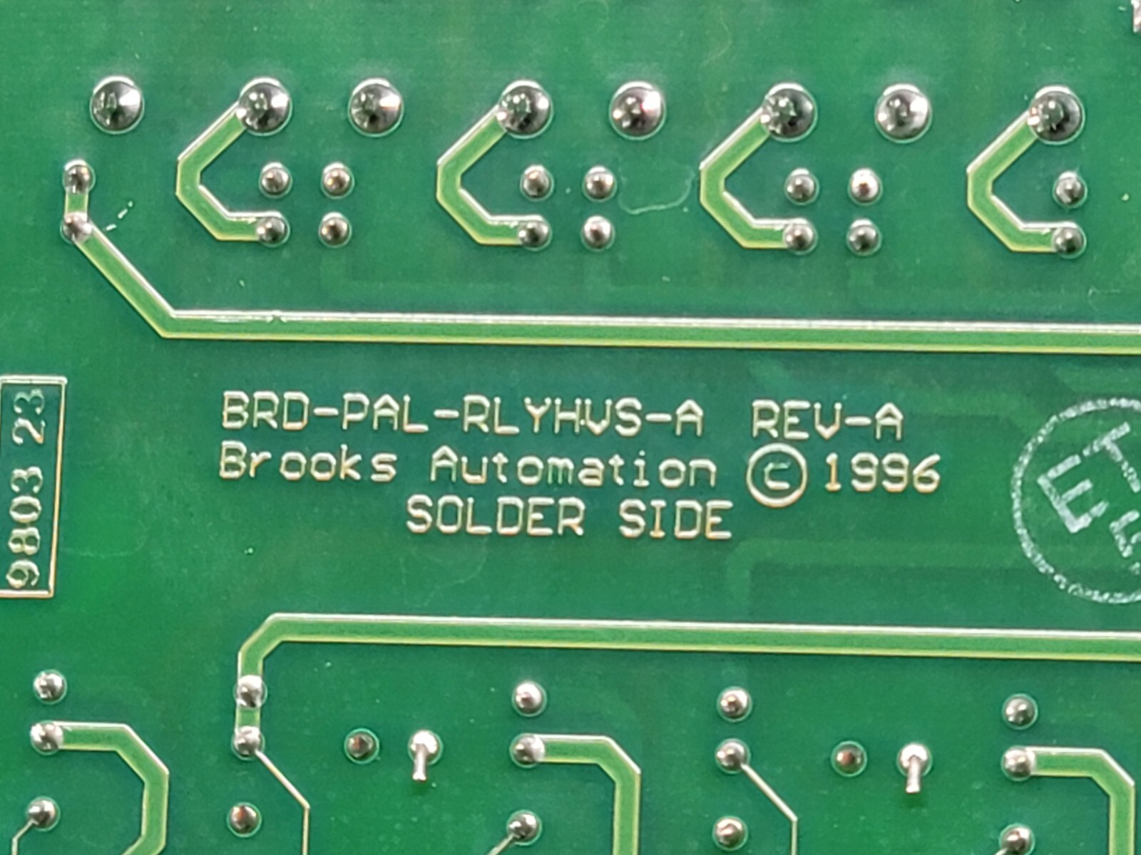 Brooks Automation BRD-PAL-RLYHVS-A REV-A