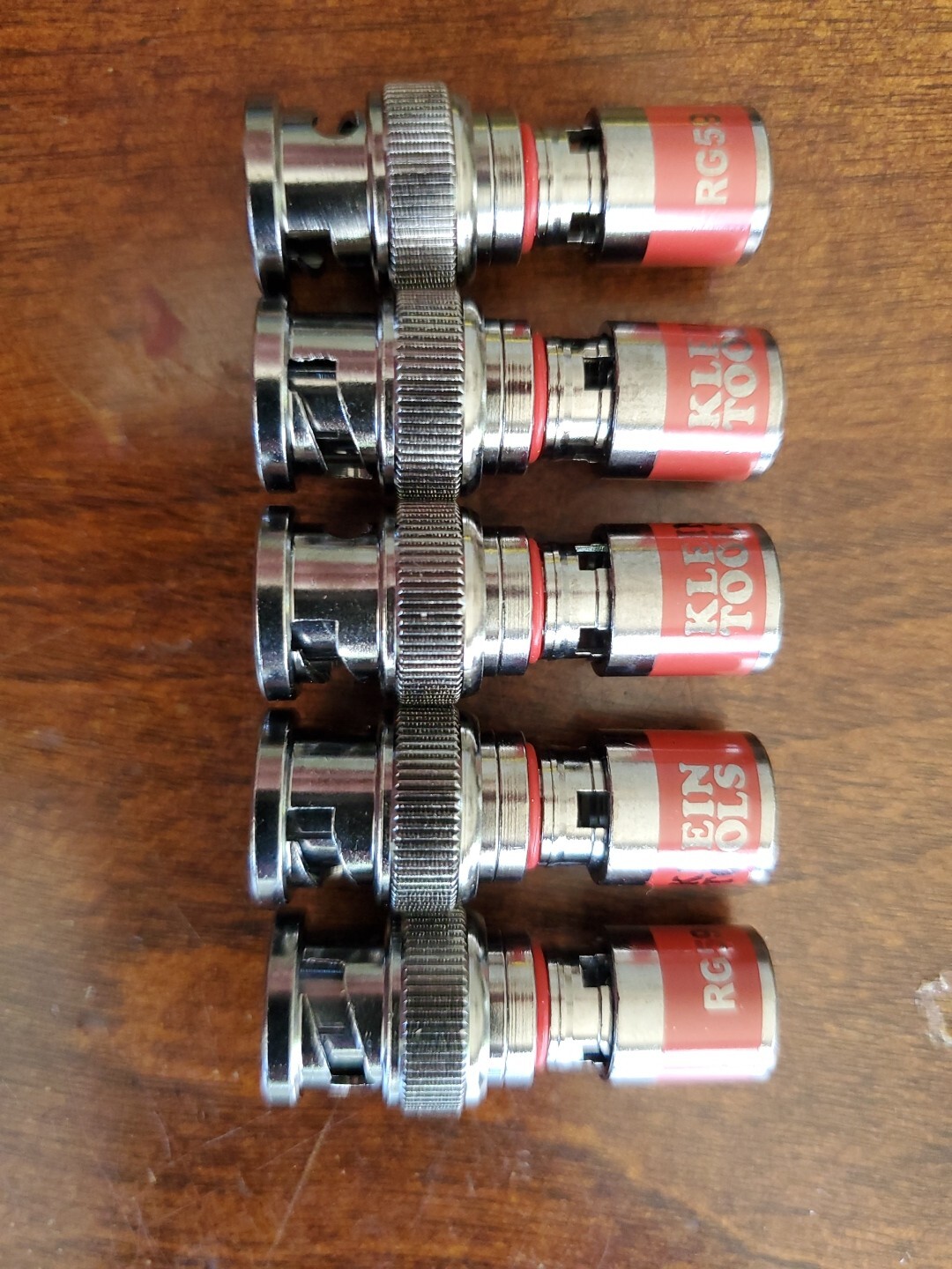 Klein Tools VDV813-616 Universal Compression Connector, BNC, RG59, Male, 5pk