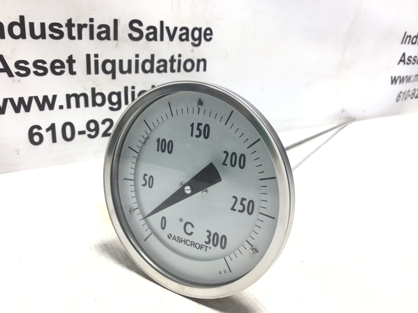 Ashcroft Stainless Steel 0-300 °C Thermometer