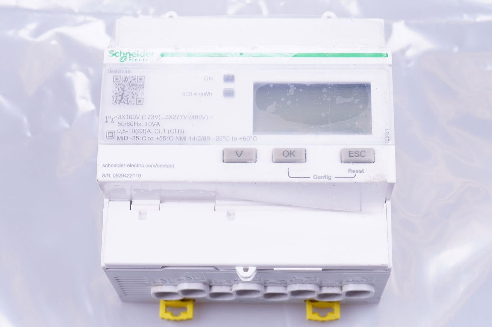 Schneider A9MEM3155 Energy Meter, 3 Phase, 63A IEM3155.