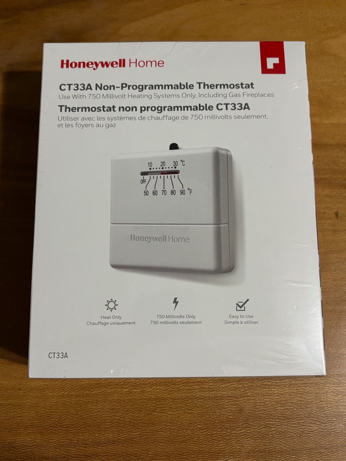 Honeywell Home CT33A Non-Programmable Thermostat 750mV
