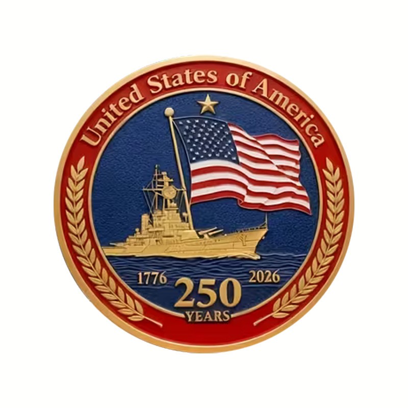 United States 250 Anniversary Challenge Coin Commemorative US 1-pc N
