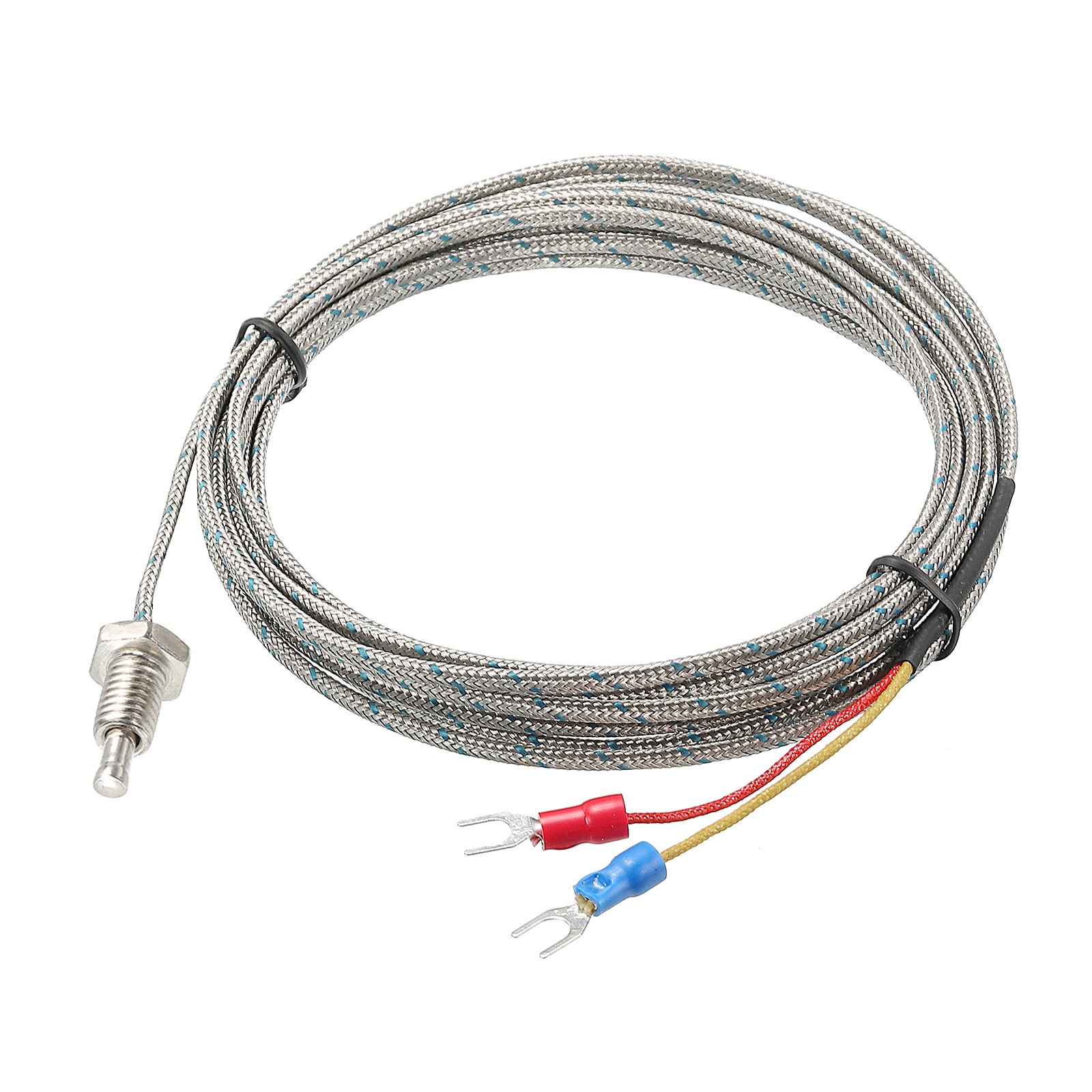 Temperature Sensor M8 Screw Temperature Probes Thermocouple 10ft 0 to 750°C