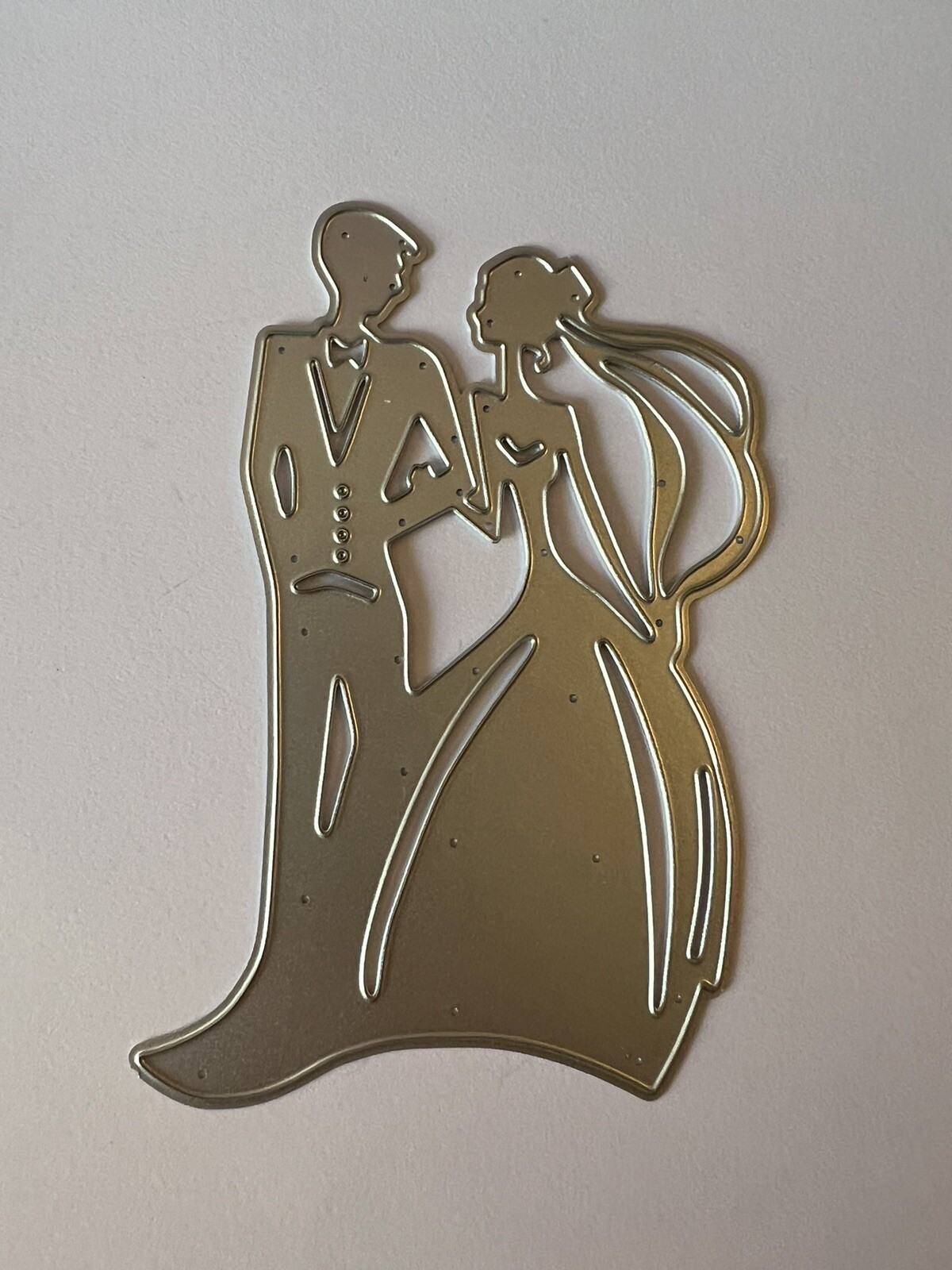Bride Groom Cutting Die Wedding Cards Invitations Scrapbook Journal #4088  Tonya