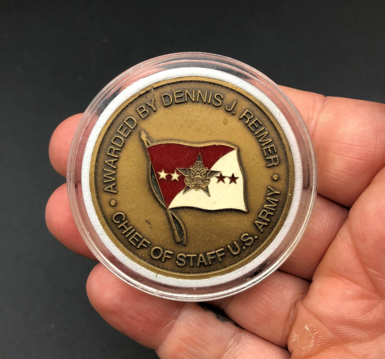 Chief Of Staff US Army Dennis J Reimer Dept. Of Army Military Challenge Coin
