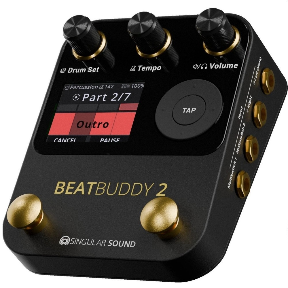 SINGULAR SOUND BEATBUDDY 2 SUPERSWITCH Bundle Floor Pedal Drum Machine System