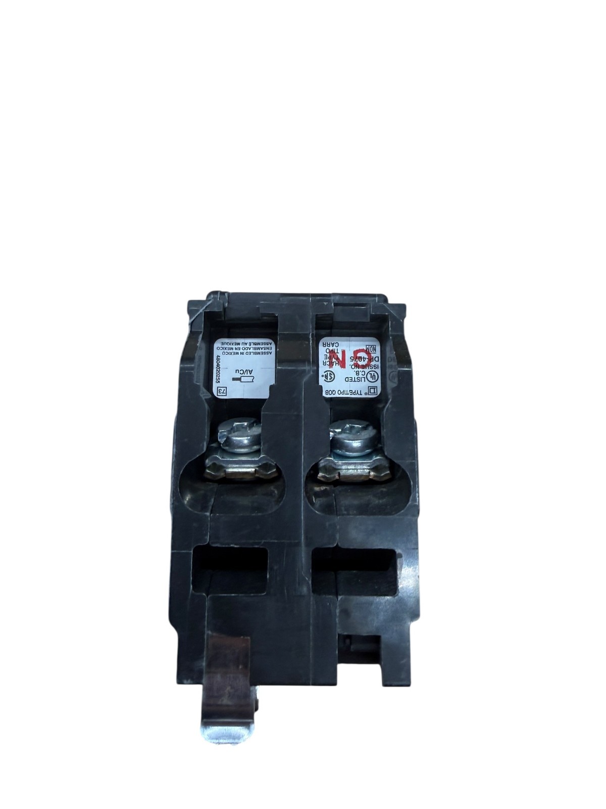 Square D QOB220 20 Amp 2-Pole Bolt-On Circuit Breaker QOB 120/240V 20A 10kA