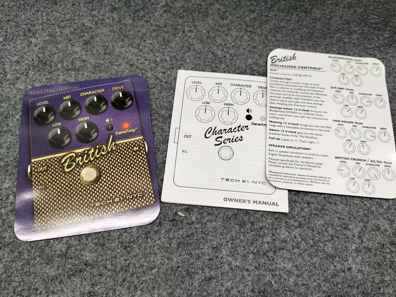 TECH21 British Effect Guitar Amp Simulator with Manual & Box