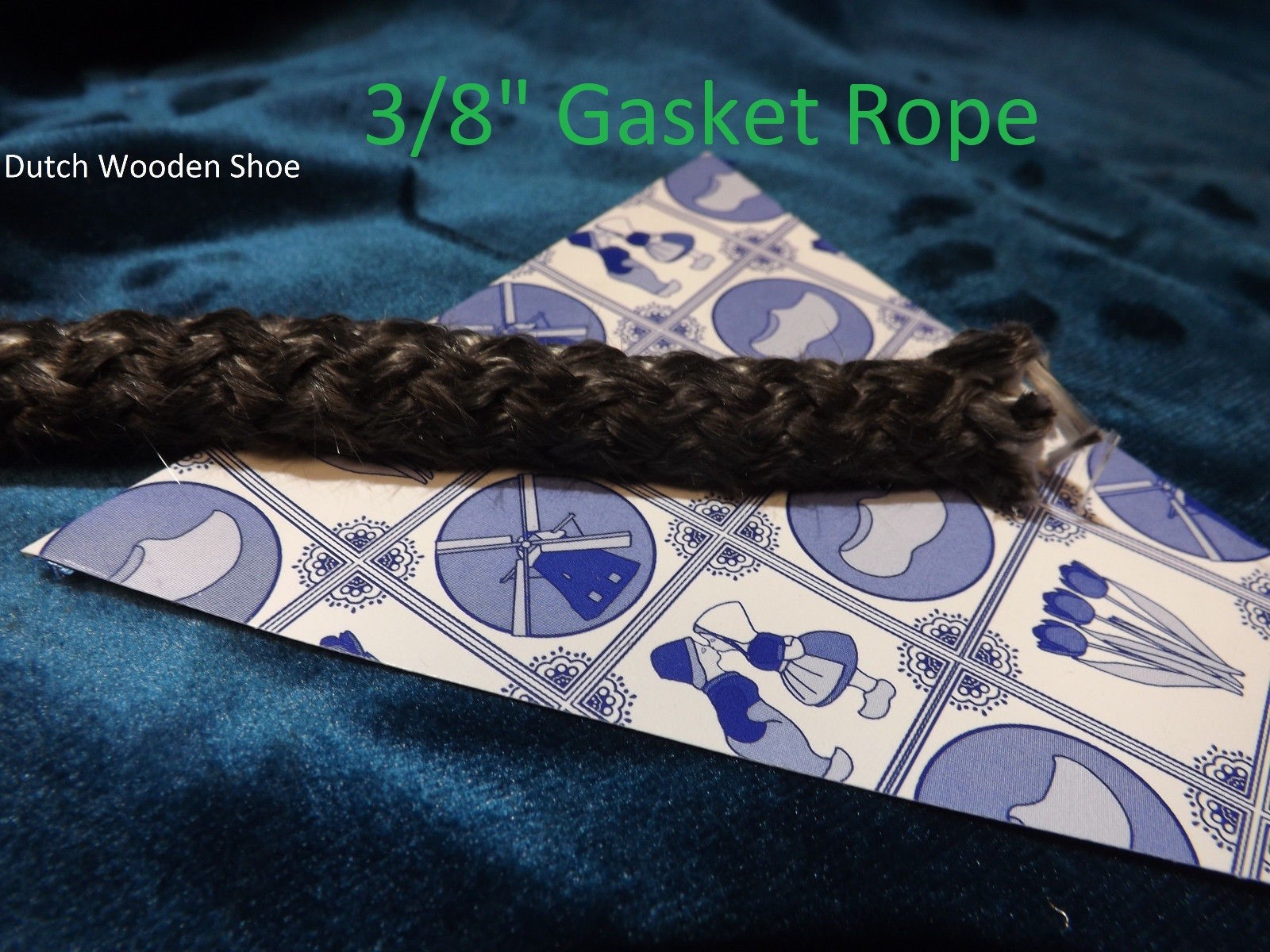 7 FEET BLACK STOVE GLASS SEAL 3/8"  ROPE GASKET WOOD COAL PELLET STOVE 3/8