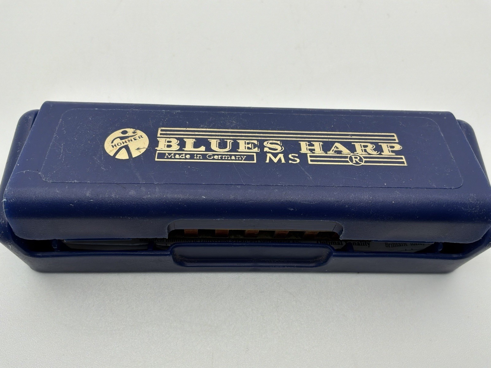 Hohner Blues Harp MS 532/20 Key D Diatonic Harmonica Germany w/ Case & Manual