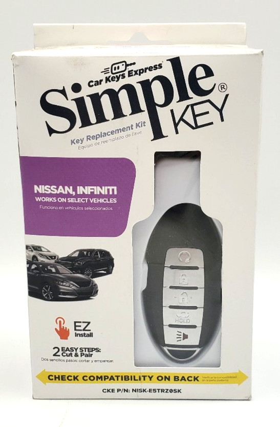 Car Keys Express Simple Key Replacement Kit — Nissan & Infiniti Smart Key