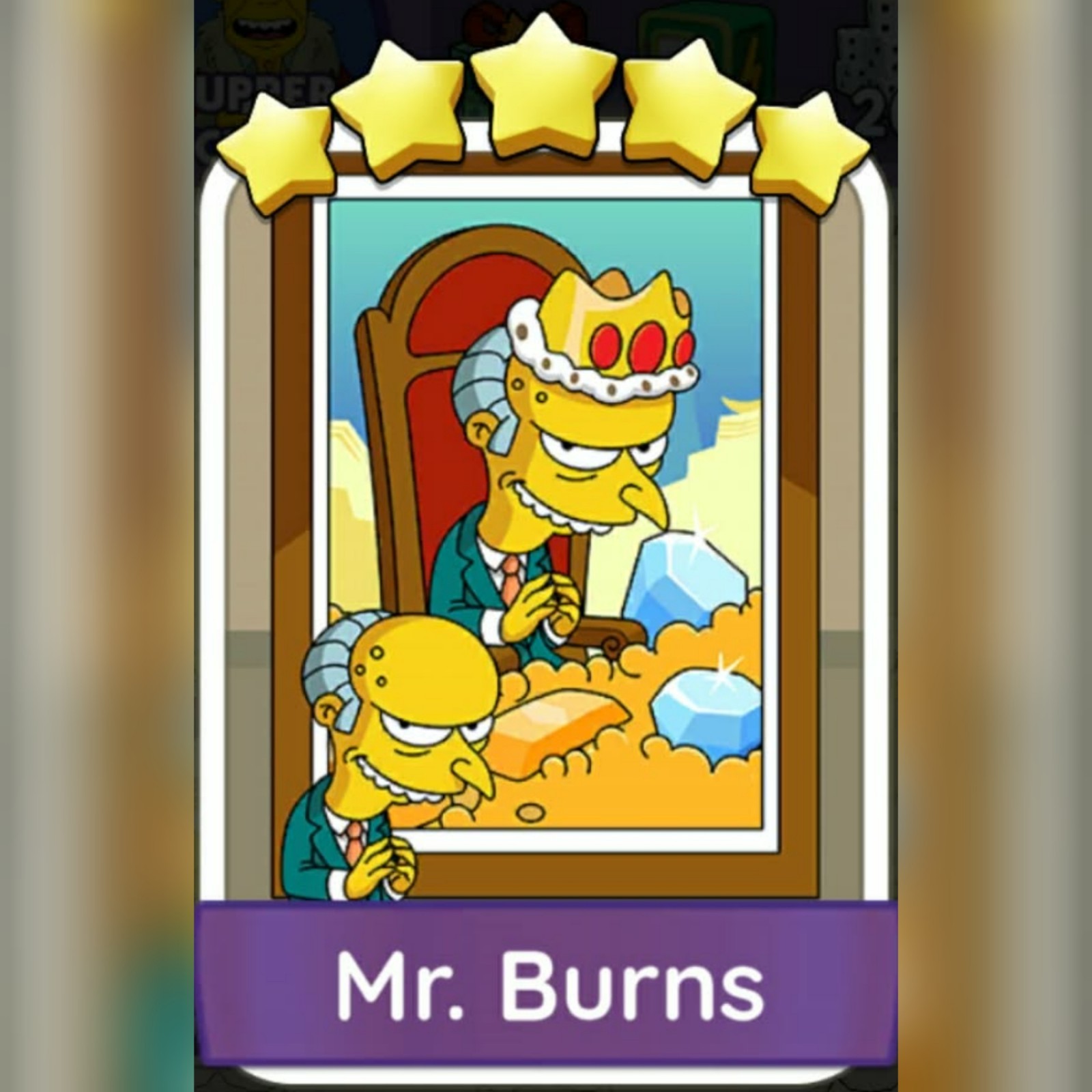 1x Mr.Burns ⭐⭐⭐⭐⭐ Set 20 :- Mono_Poly_Go Stickers :- Best Service