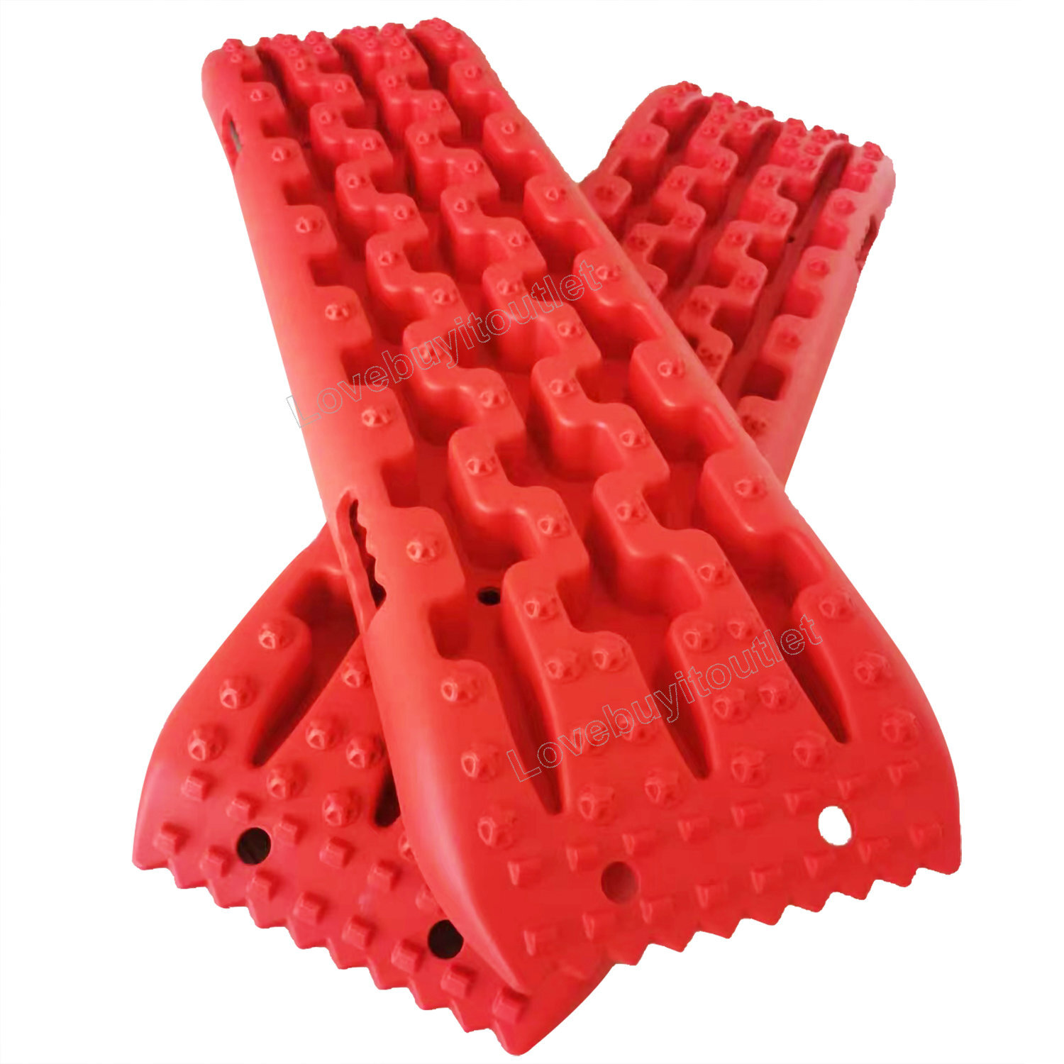 2x AUTO Recovery Traction Boards Tire Ladder 4WD Recovery Mat for 4X4 Offroad