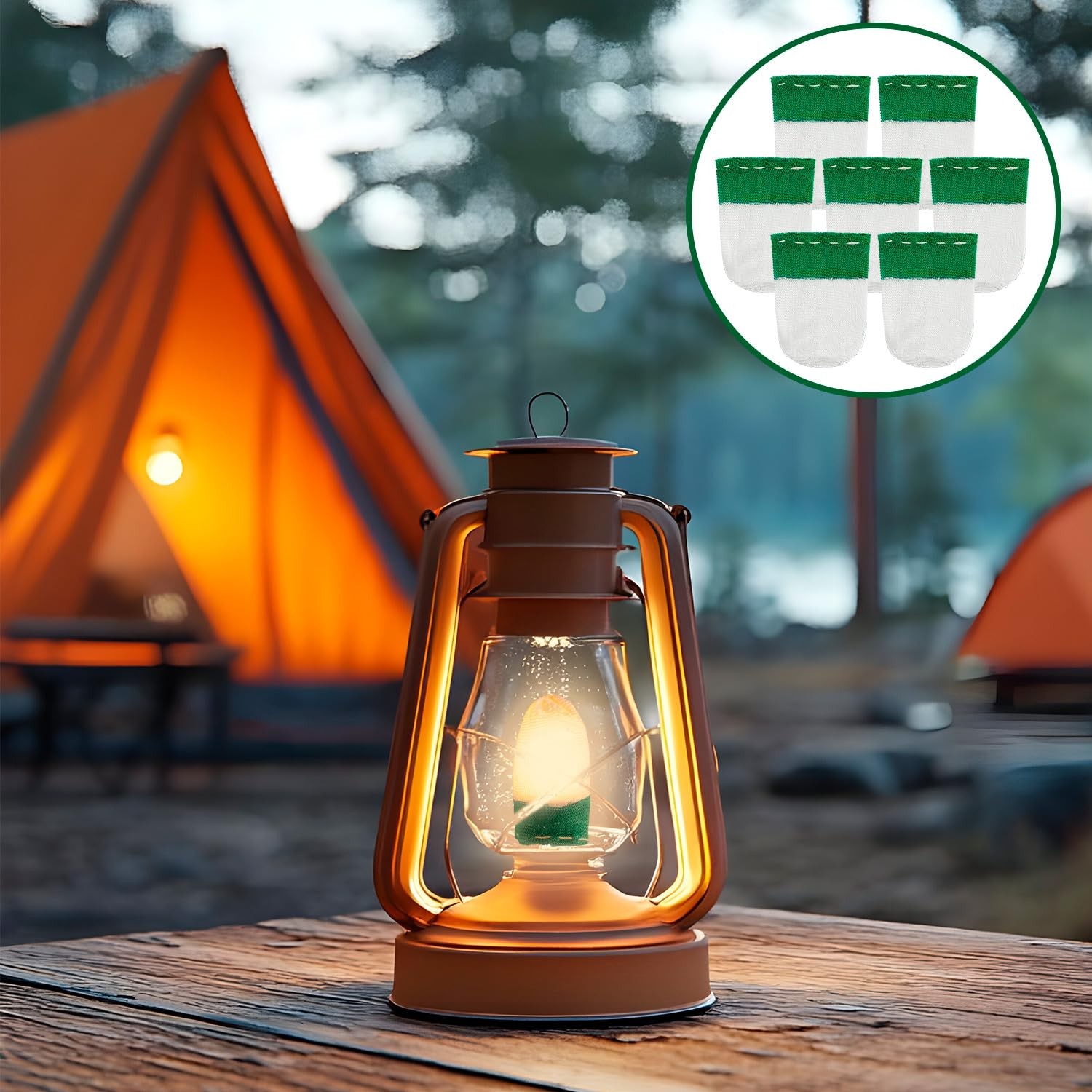 30Pcs Lantern Mantles, U Shape Mantles for Propane Lantern, Propane Lanterns ...