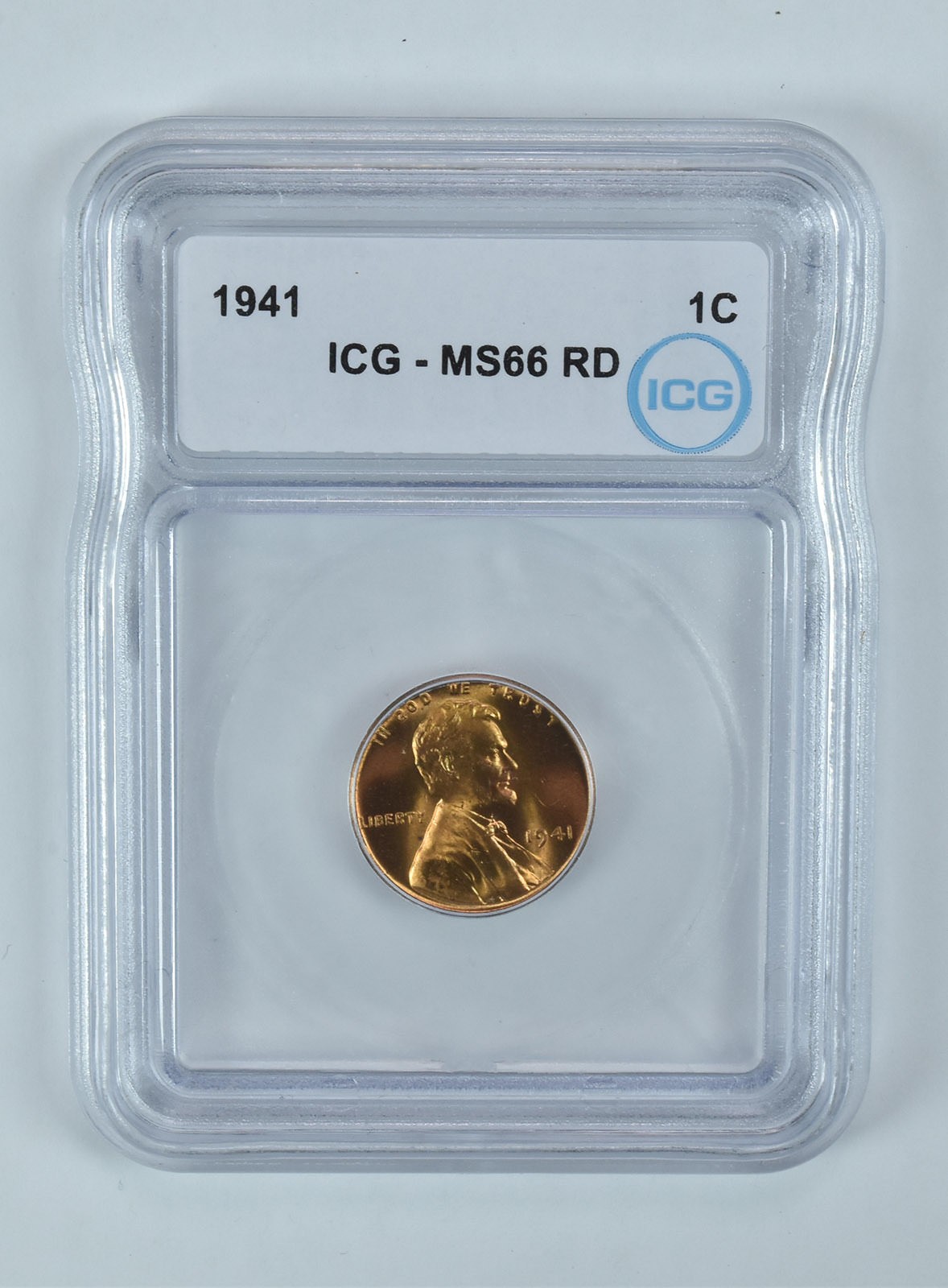 1941 Lincoln Wheat Cent MS66 RD ICG