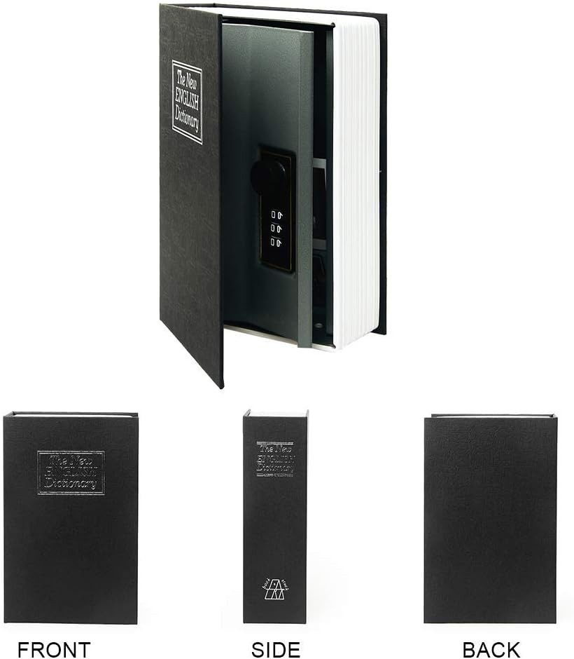 Small Sized Diversion Book Safe Storage Box, Dictionary Secret Safe