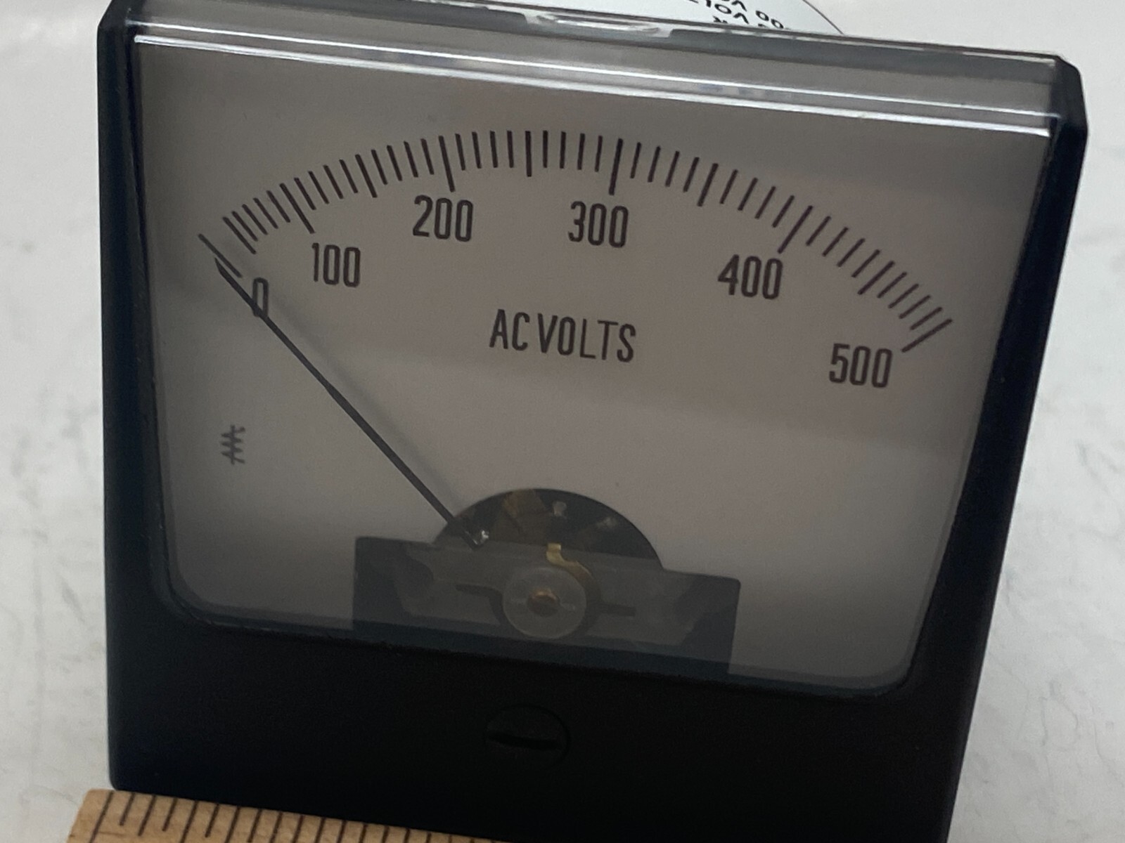 2-1/2" Analog AC Voltage Panel Meter (0 to 500 VAC) - AC Volt Gauge Panel Meter