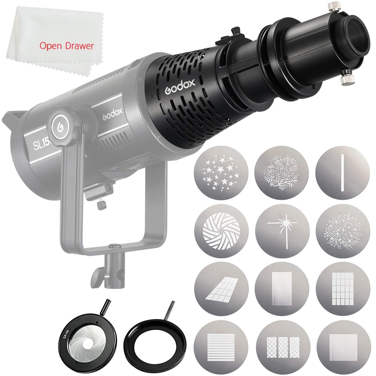 Godox SA-17 Kit for SA-P Projector to Bowens Mount SL60W SL60II SL150R VL150 LED