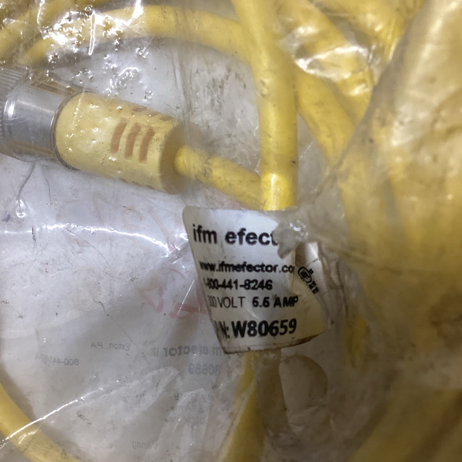 NEW IFM Efector W80659 Sensor Cable 5M Length T-413