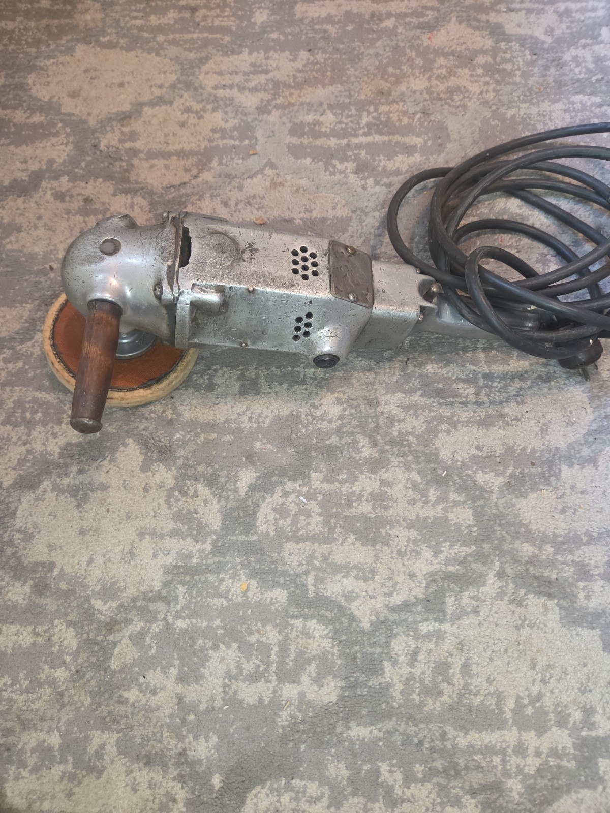 Vintage 1950s Black and Decker 7" Grinder Tested Works