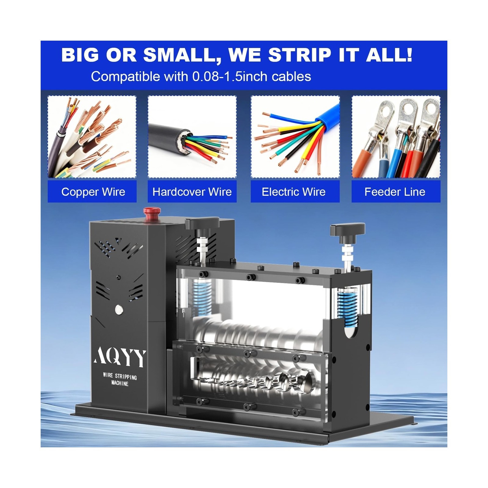 Electric Wire Stripping Machine, 11 Channel Automatic Wire Stripper for 0.08-...