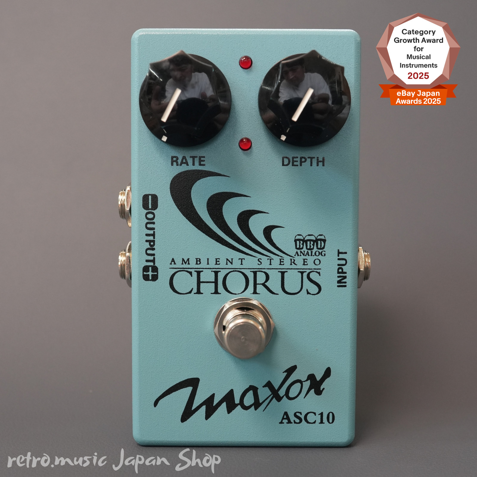 Maxon ASC10 Ambient Stereo Chorus Analog Guitar Effects Pedal BBD Circuit ASC-10