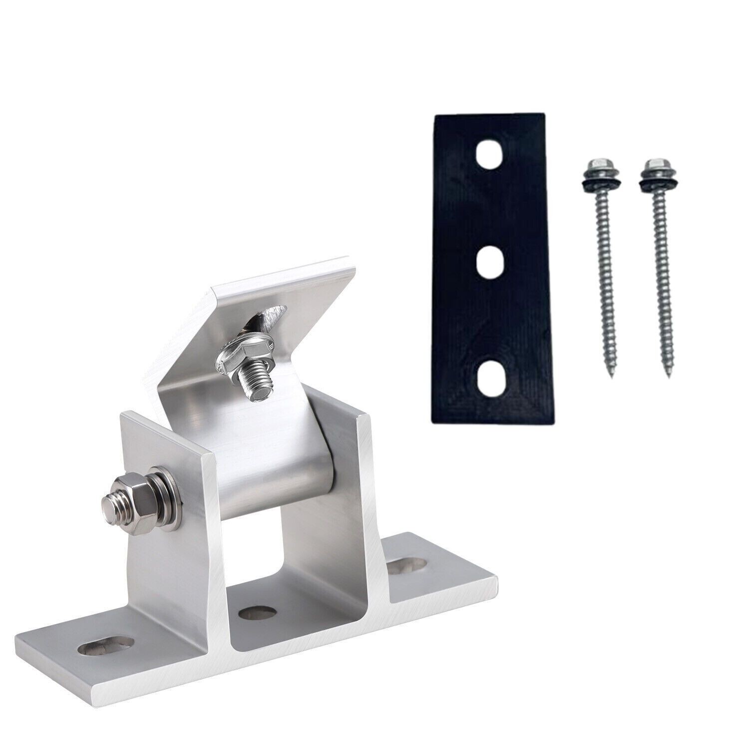 Solar Panel Rotatable With Angle-Bracket Roof Mounting Attachment