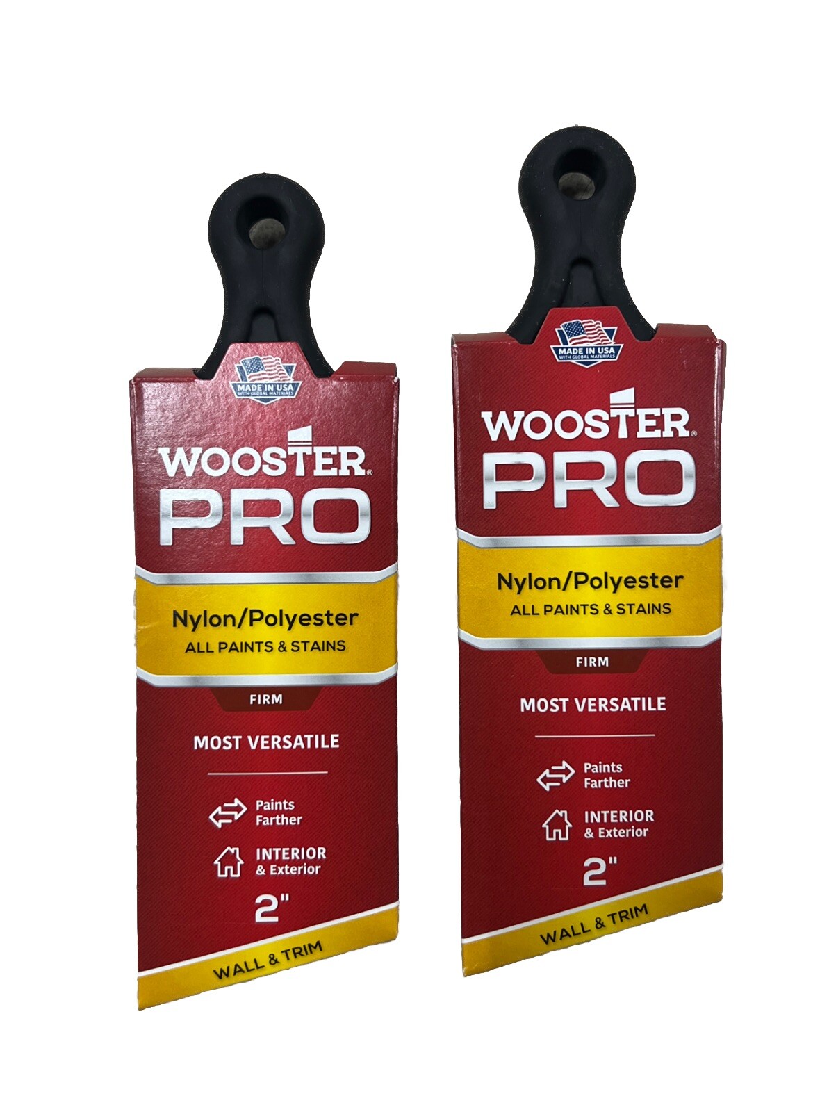 Wooster Pro Paint Brush, Nylon/Polyester, 2-Inch, (2 PACK)